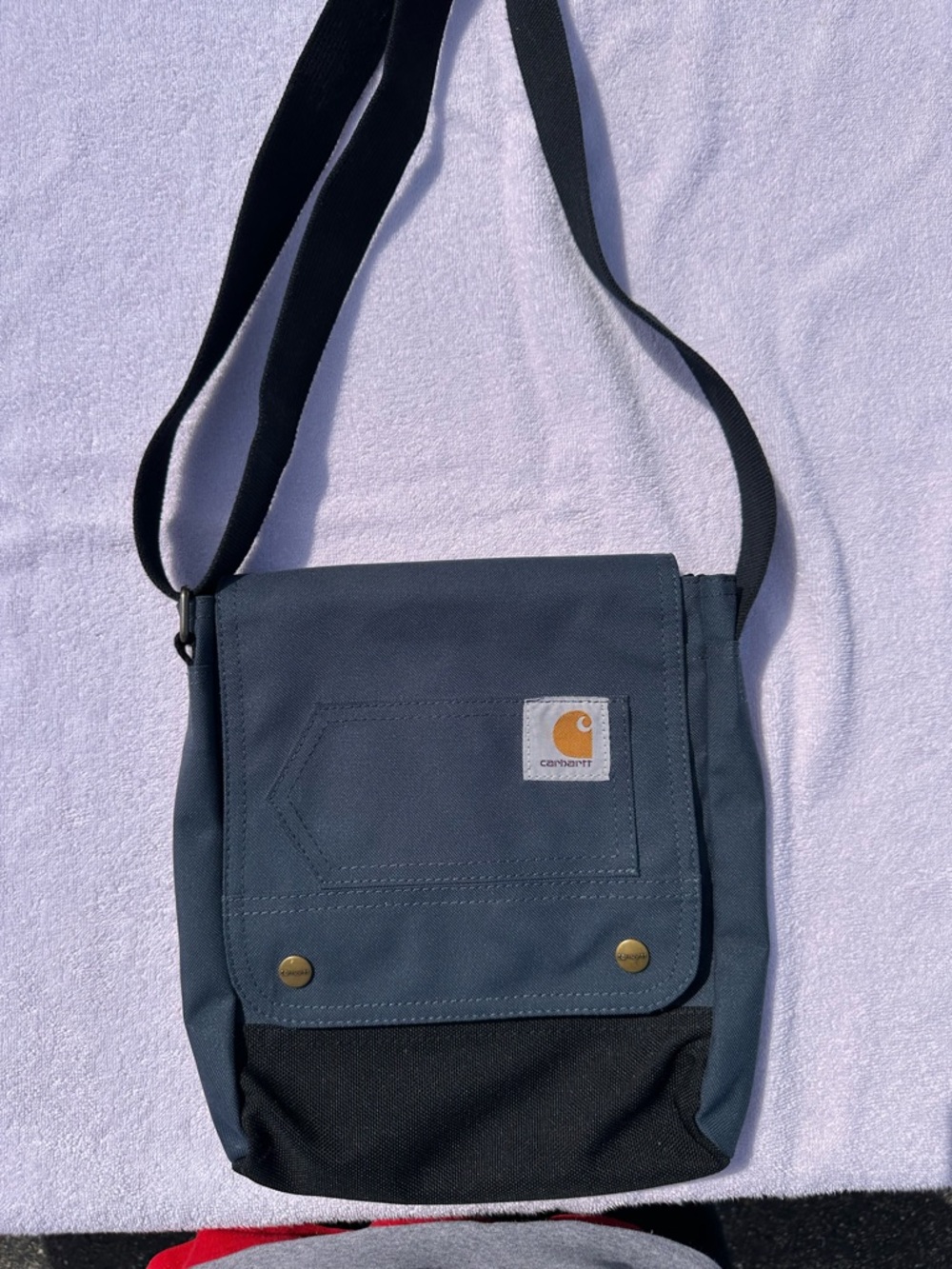 Carhartt Crossbody Messenger Bag in Navy and Black